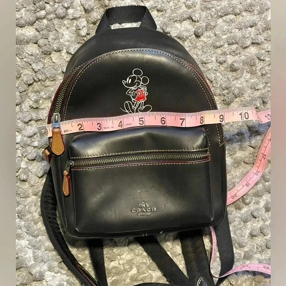 DISNEY Coach Nylon-Trimmed MICKEY leather backpack - Picture 3 of 8